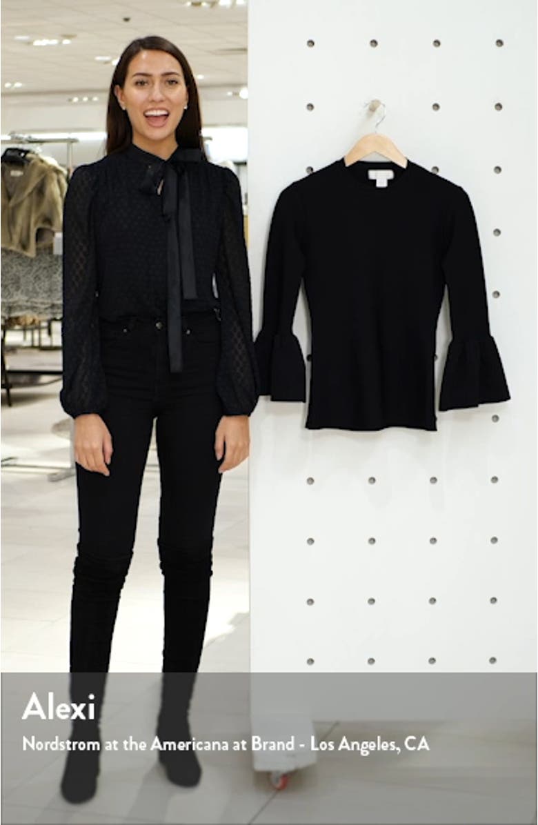 Exaggerated Bell Sleeve Sweater, sales video thumbnail