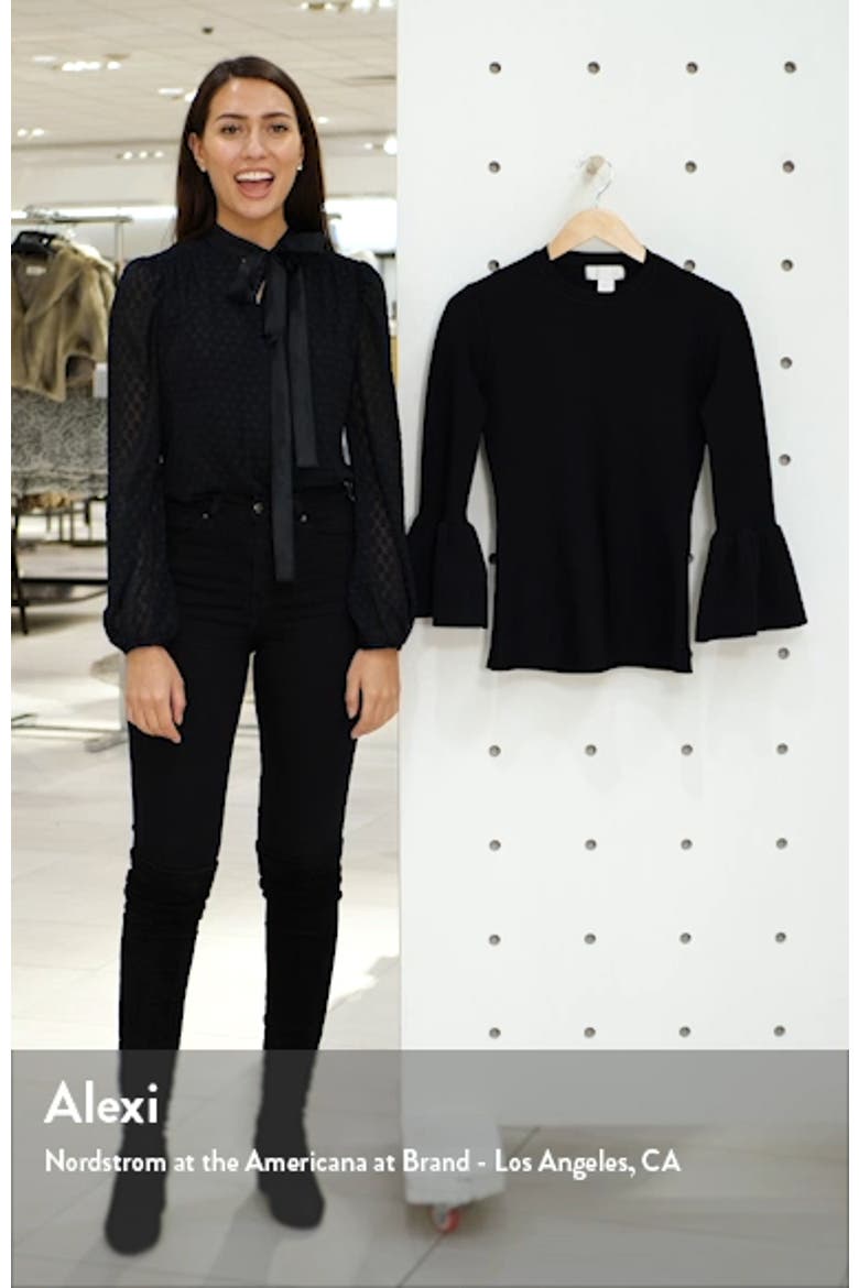 Exaggerated Bell Sleeve Sweater video
