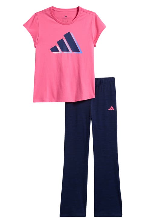 Kids' Graphic T-Shirt & Flare Pants Set (Big Kid)
