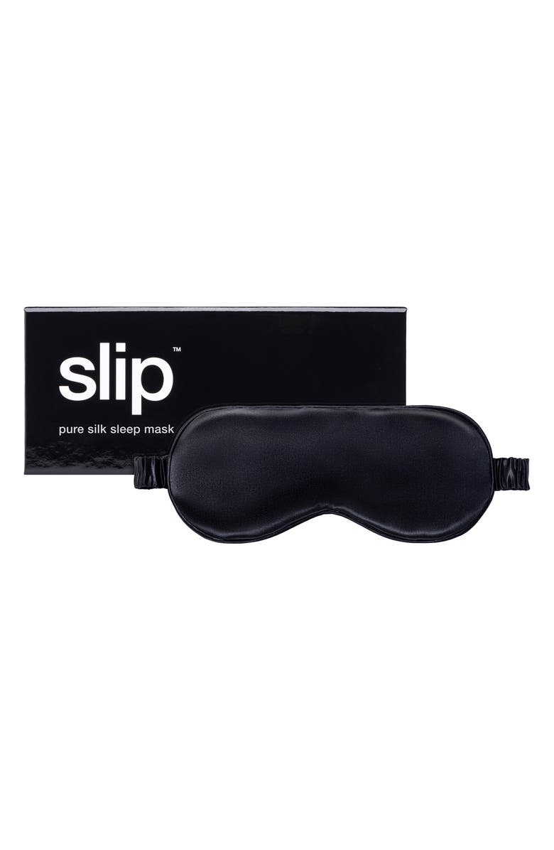 slip Pure Silk Sleep Mask, Main, color, Black