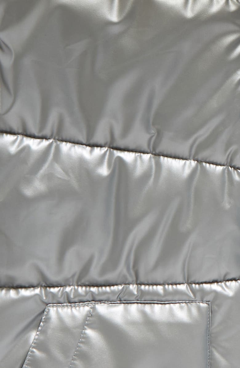 Zella Girl Kids' Galaxy Hooded Puffer Vest, Alternate, color, 