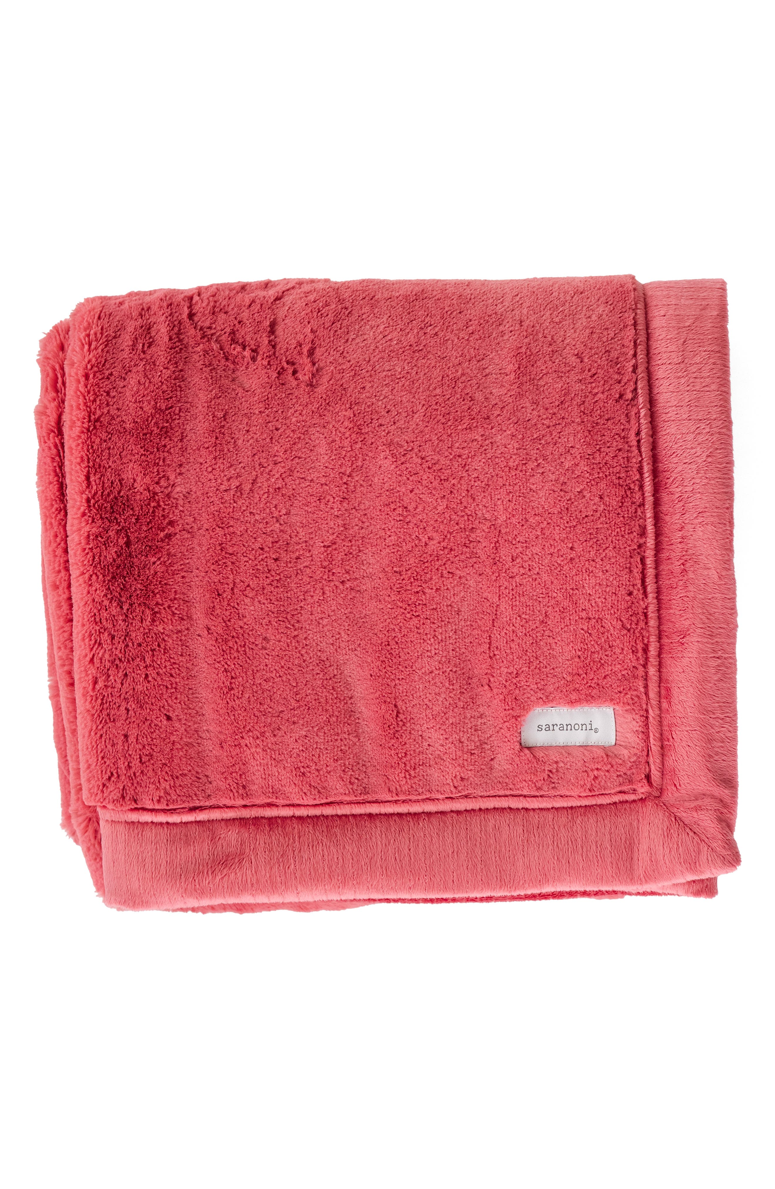 SARANONI Lush Faux Fur Receiving Blanket