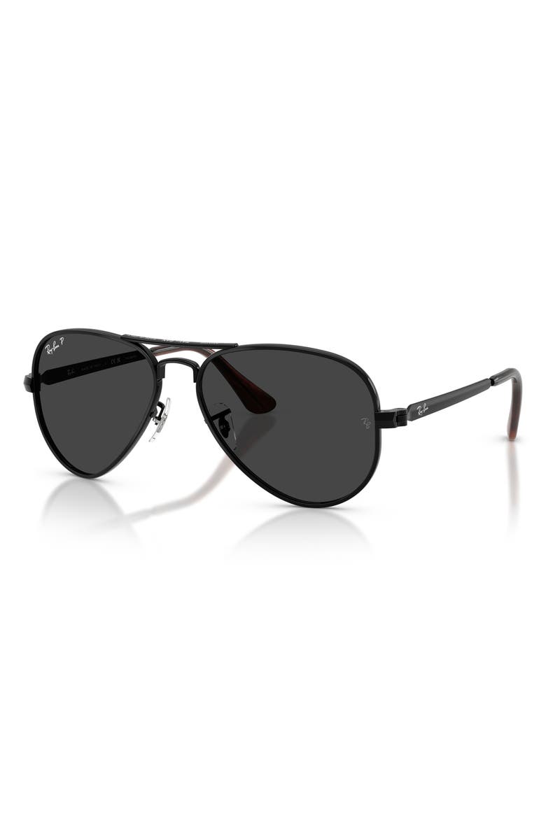 Ray-Ban Aviator Max 58mm Polarized Pilot Sunglasses, Alternate, color,