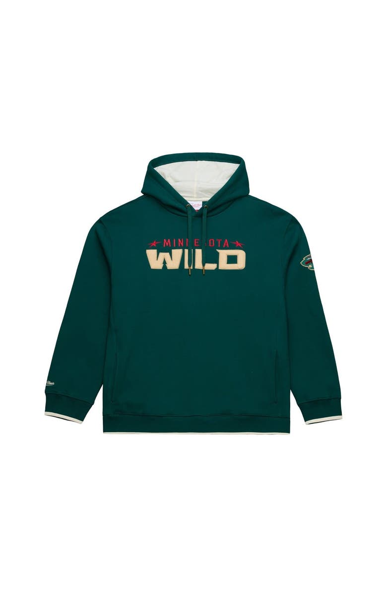 Mitchell & Ness Men's Mitchell & Ness Green Minnesota Wild Team Legacy Hoodie, Main, color, Green