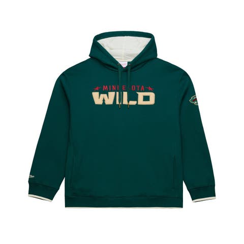 Men's Mitchell & Ness Green Minnesota Wild Team Legacy Hoodie