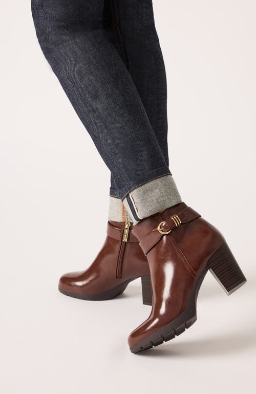 Anne Klein Rumor Platform Bootie In Brown
