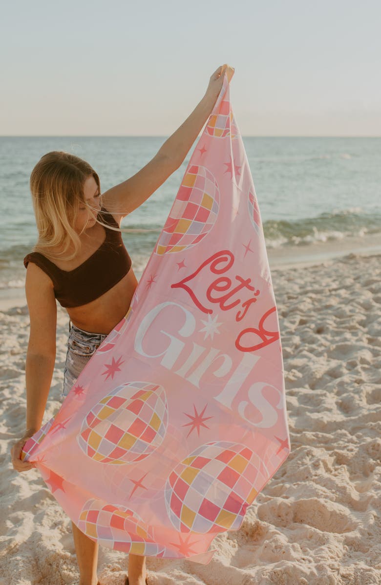 Katydid Let's Go Girls Quick Dry Beach Towel, Alternate, color, 