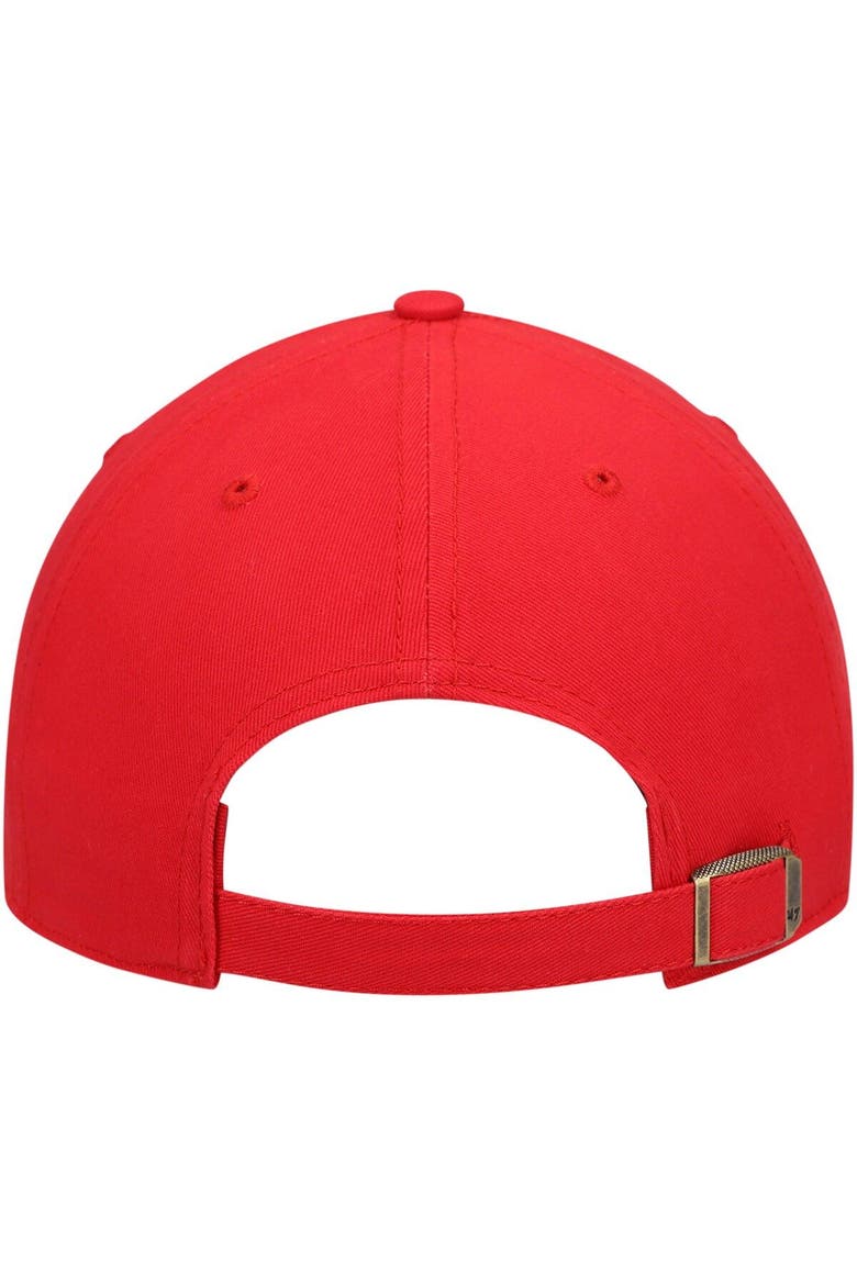 Women's '47 Red Detroit Red Wings Team Miata Clean Up Adjustable Hat, Alternate, color, Red