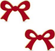 Lily Nily Kids' Bow Enamel Stud Earrings