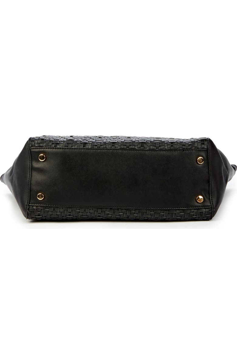 Sole Society Woven Faux Leather Tote, Alternate, color,