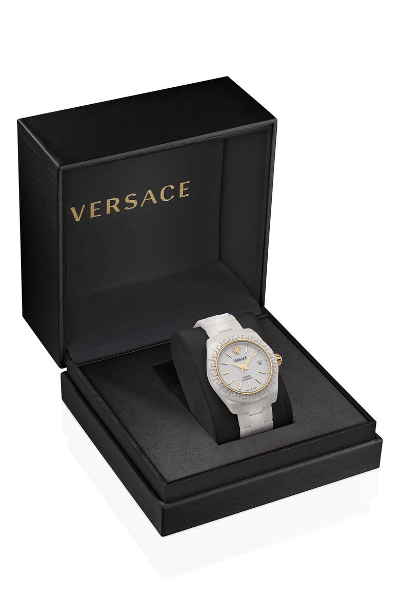 Versace DV One Ceramic Bracelet Watch, 40mm, Alternate, color, 