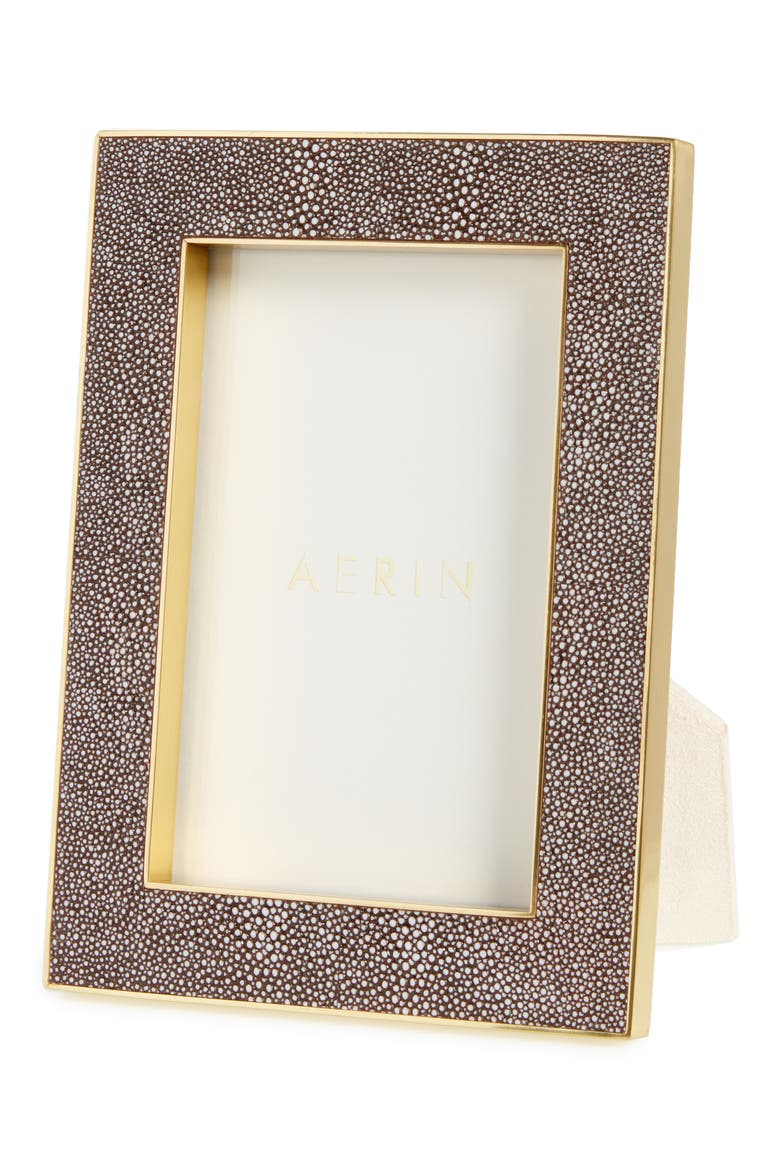 Classic Shagreen Picture Frame, Main, color, METALLIC GOLD