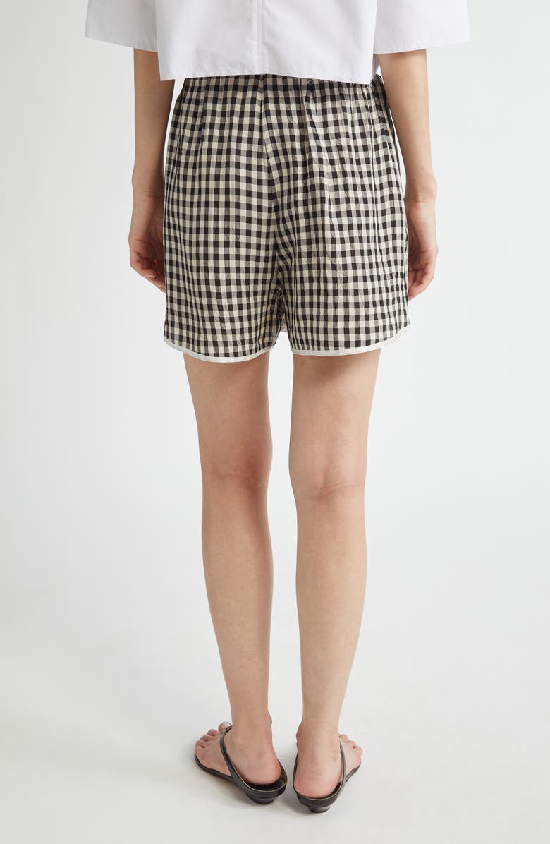 NACKIYÈ Short but Sweet Gingham Check Olympic Shorts, Alternate, color,
