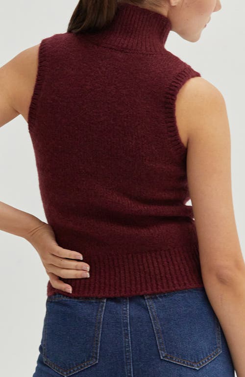 CRESCENT CRESCENT SLEEVELESS TURTLENECK SWEATER TOP