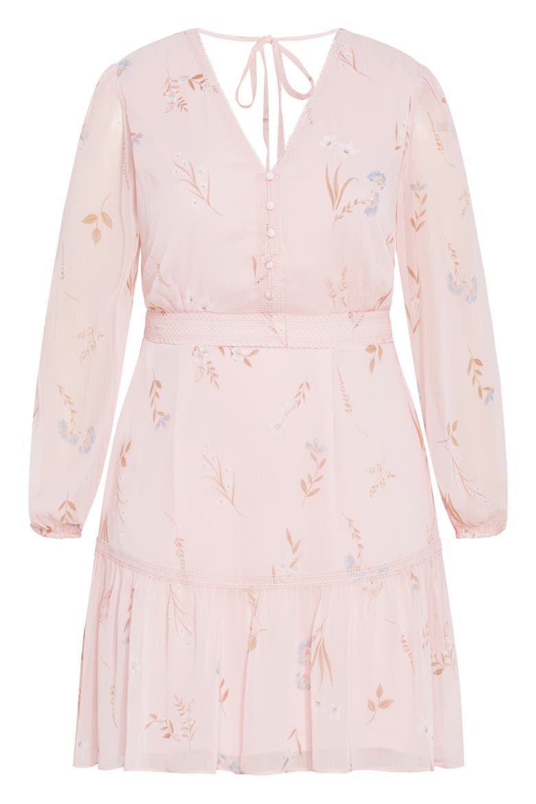 Kiki Floral Embroidered Long Sleeve Dress, Alternate, color, ARIA FLORAL
