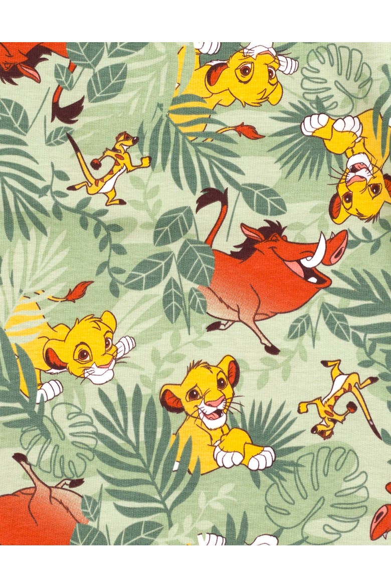 Lion King 2-Piece T-Shirt and Shorts Set, Alternate, color, Sage Green Simba