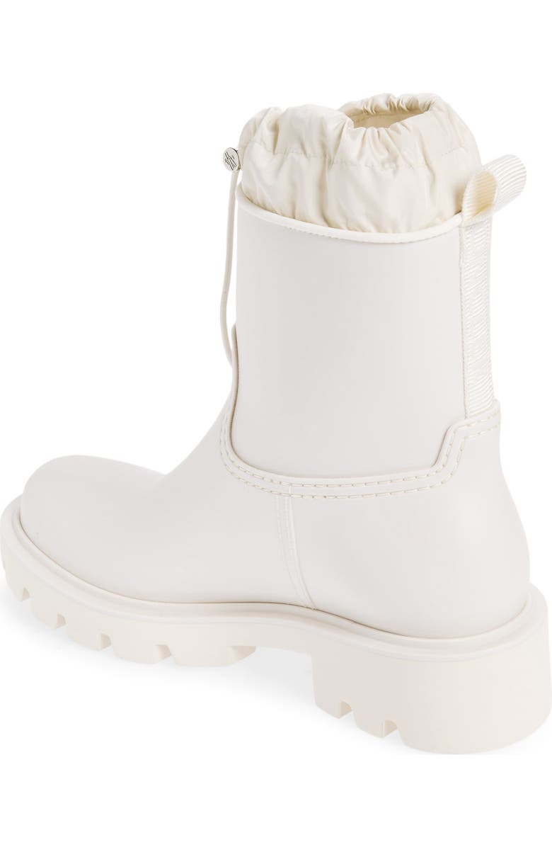 Moncler Kickstream Waterproof Rain Boot, Alternate, color, White