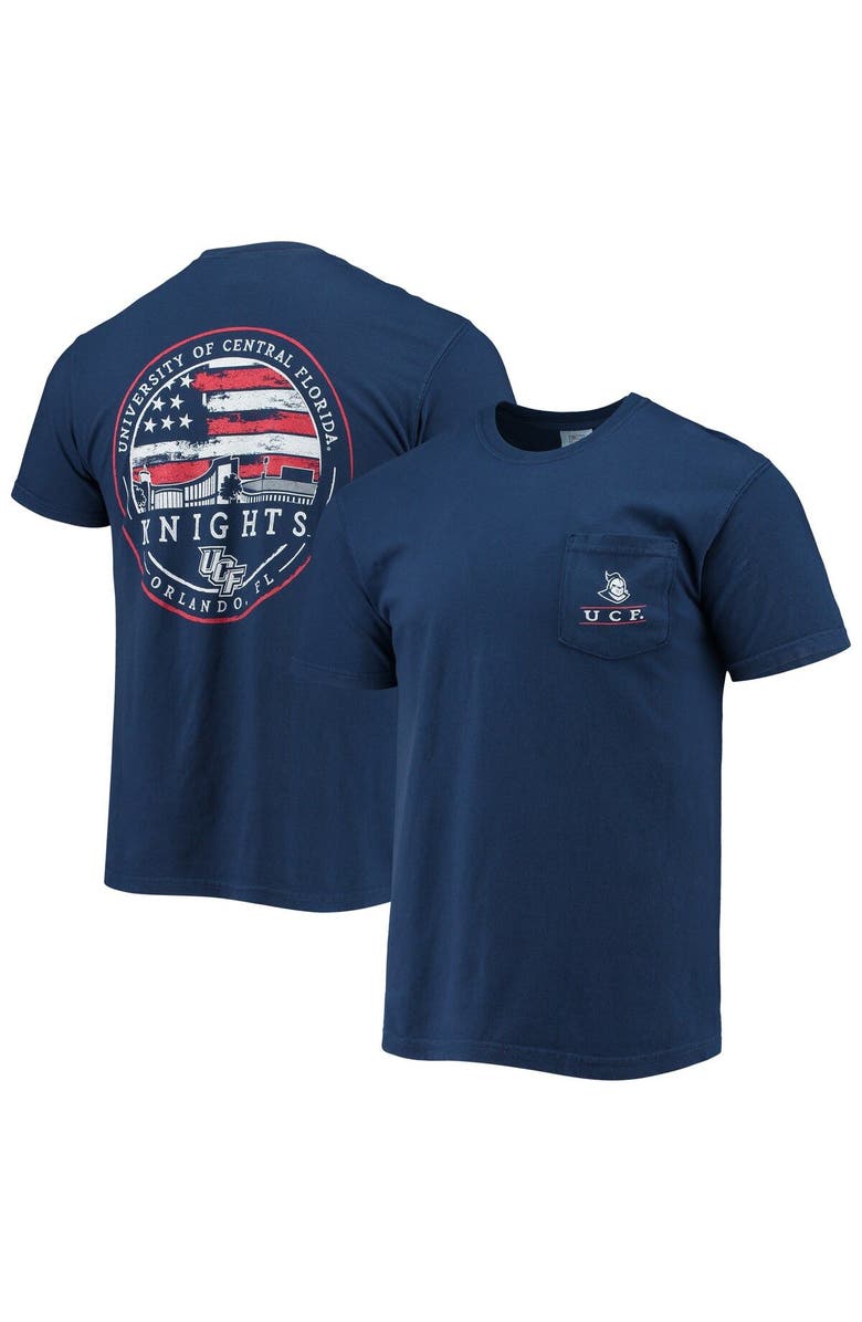 IMAGE ONE Men's Navy UCF Knights Campus Americana T-Shirt, Main, color,