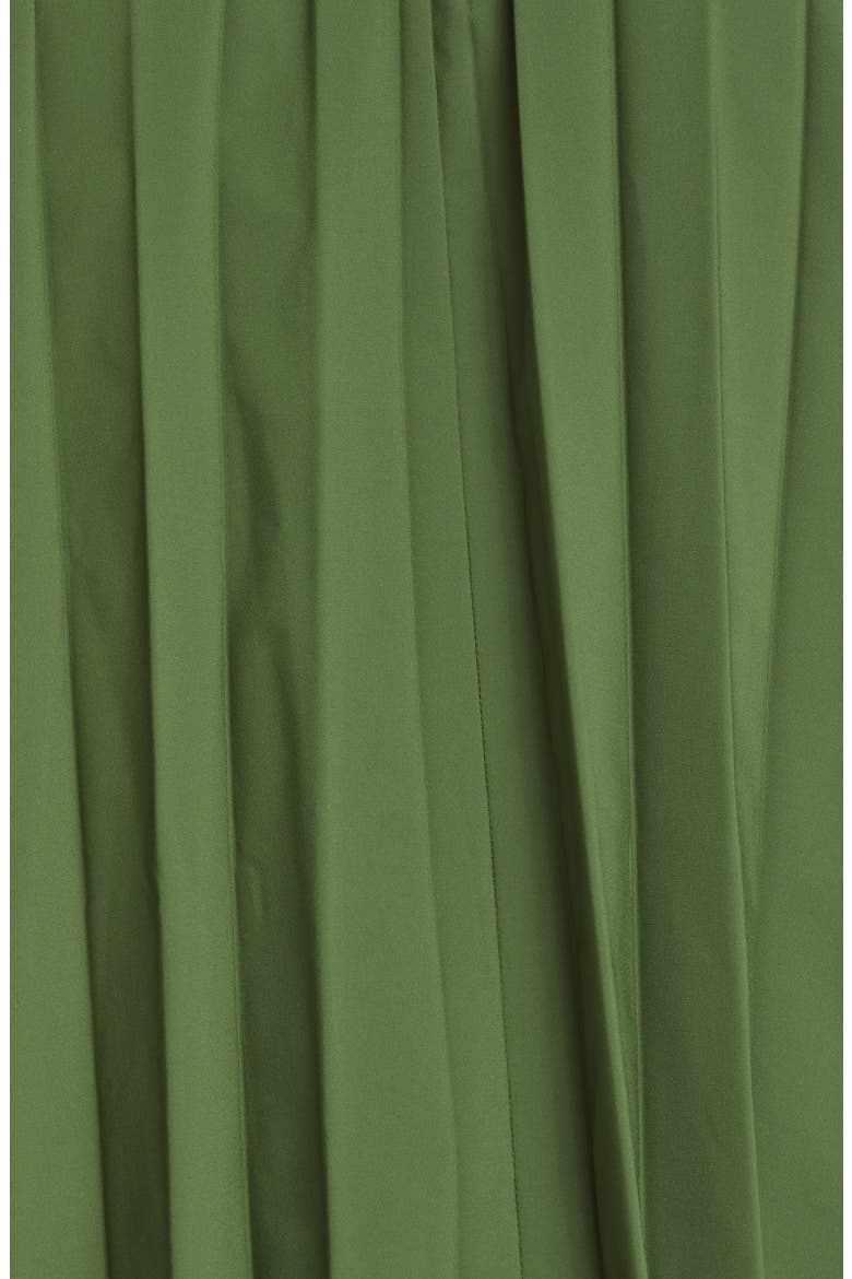 Edge Water Repellent Pleated Coat, Alternate, color, GREEN/ TEAL GREEN