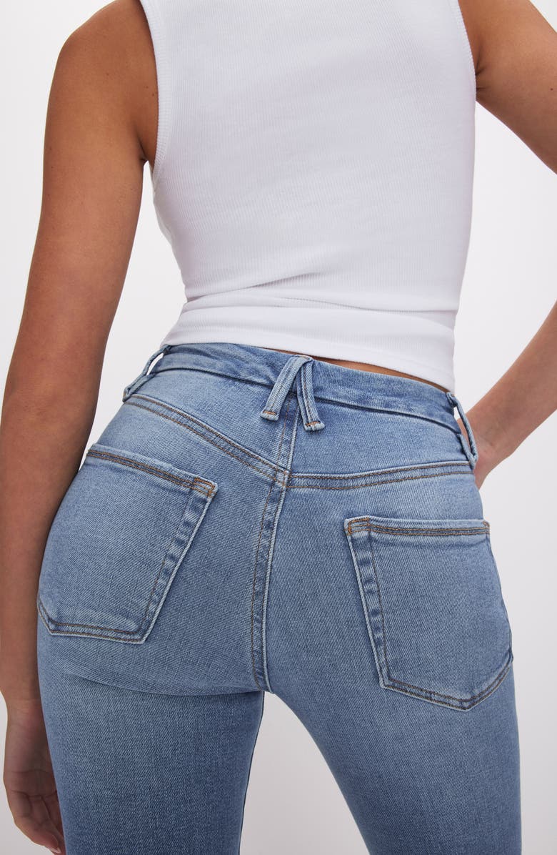 Good American Good Legs Ripped Ankle Skinny Jeans, Alternate, color, 