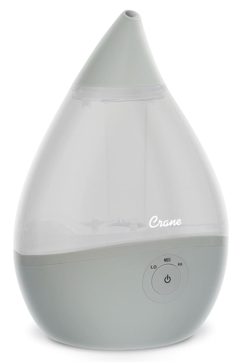 Droplet 1/2-Gallon Cool Mist Humidifier, Main, color, GREY
