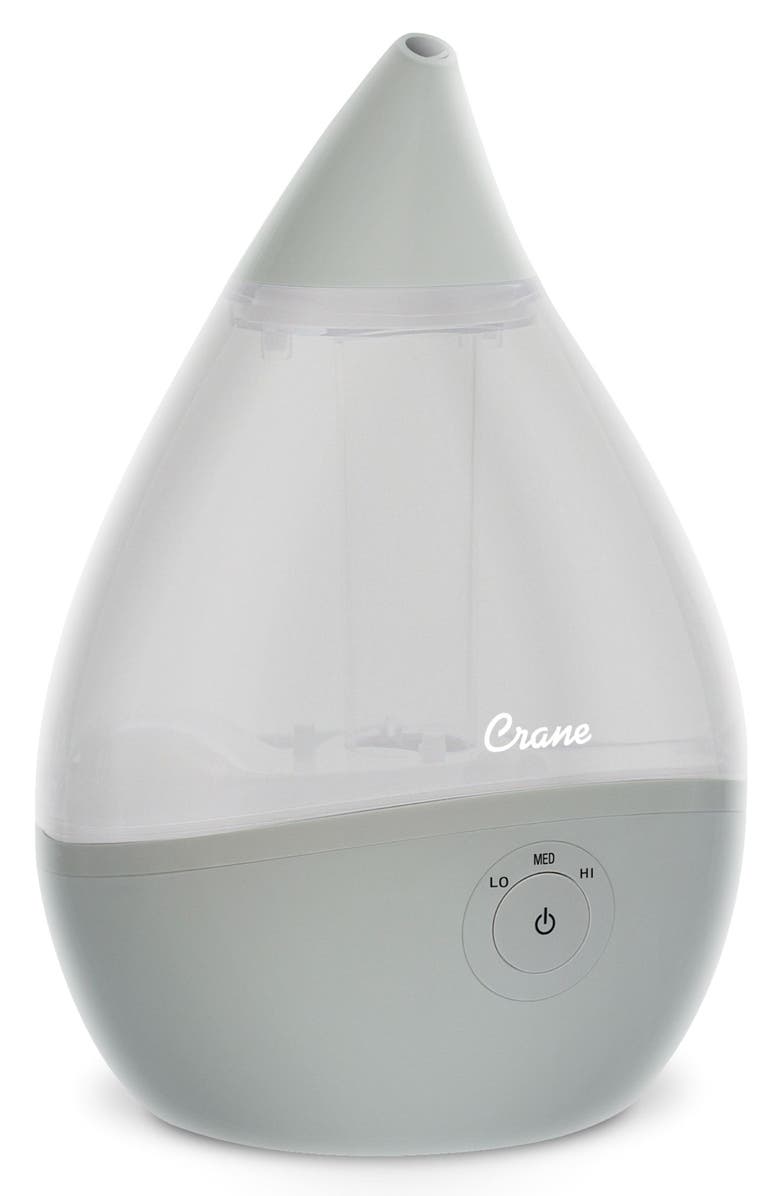 Crane Air Droplet 1/2-Gallon Cool Mist Humidifier, Main, color, Grey