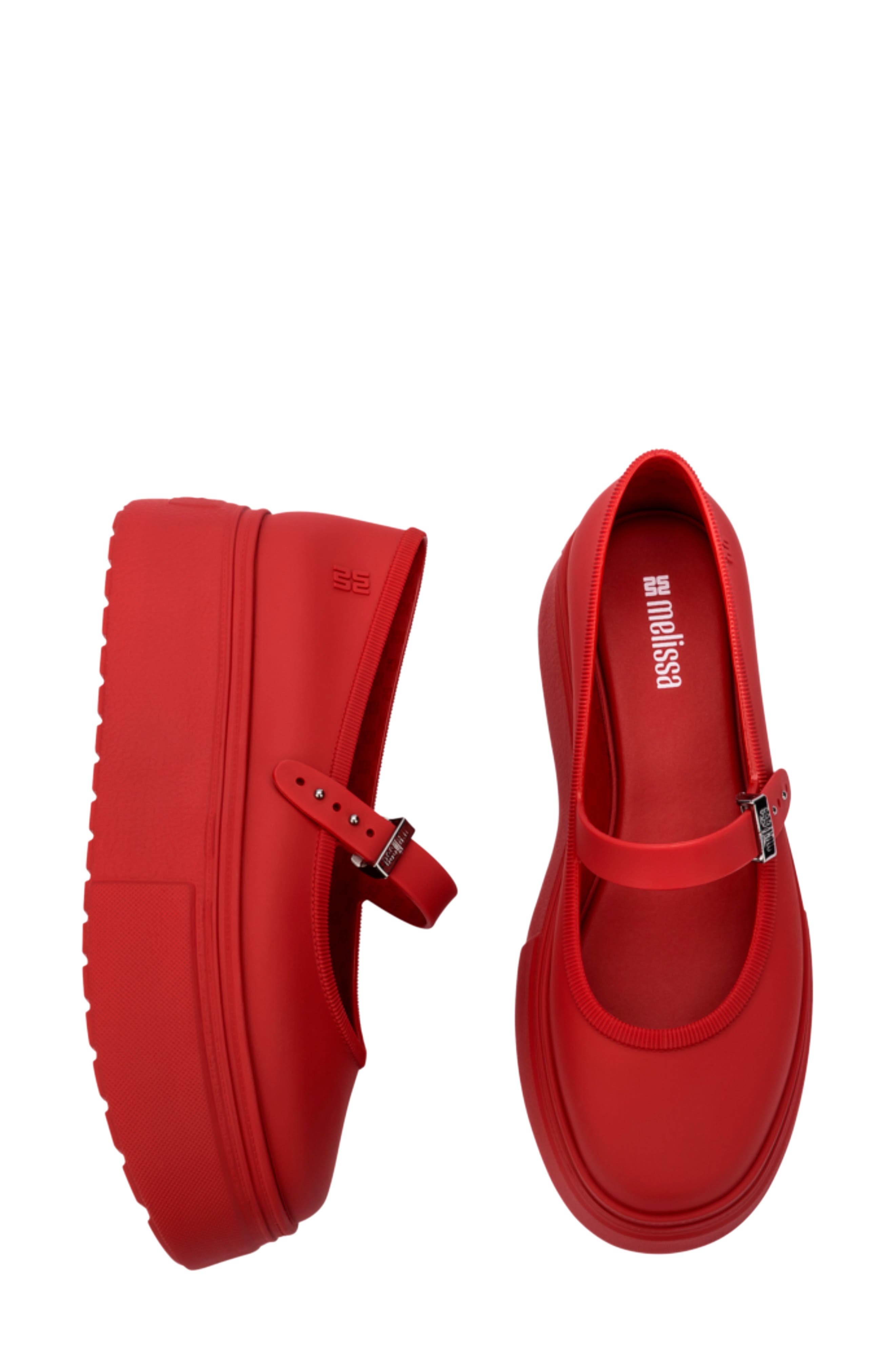 Soft Ballerina Platform Mary Jane, Alternate, color, RED