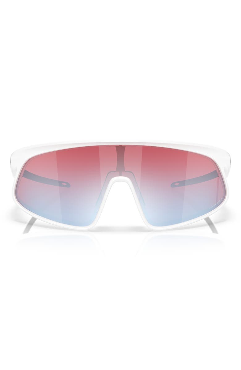 Oakley RSLV 149mm Prizm<sup>™</sup> Shield Sunglasses, Main, color, Blue White