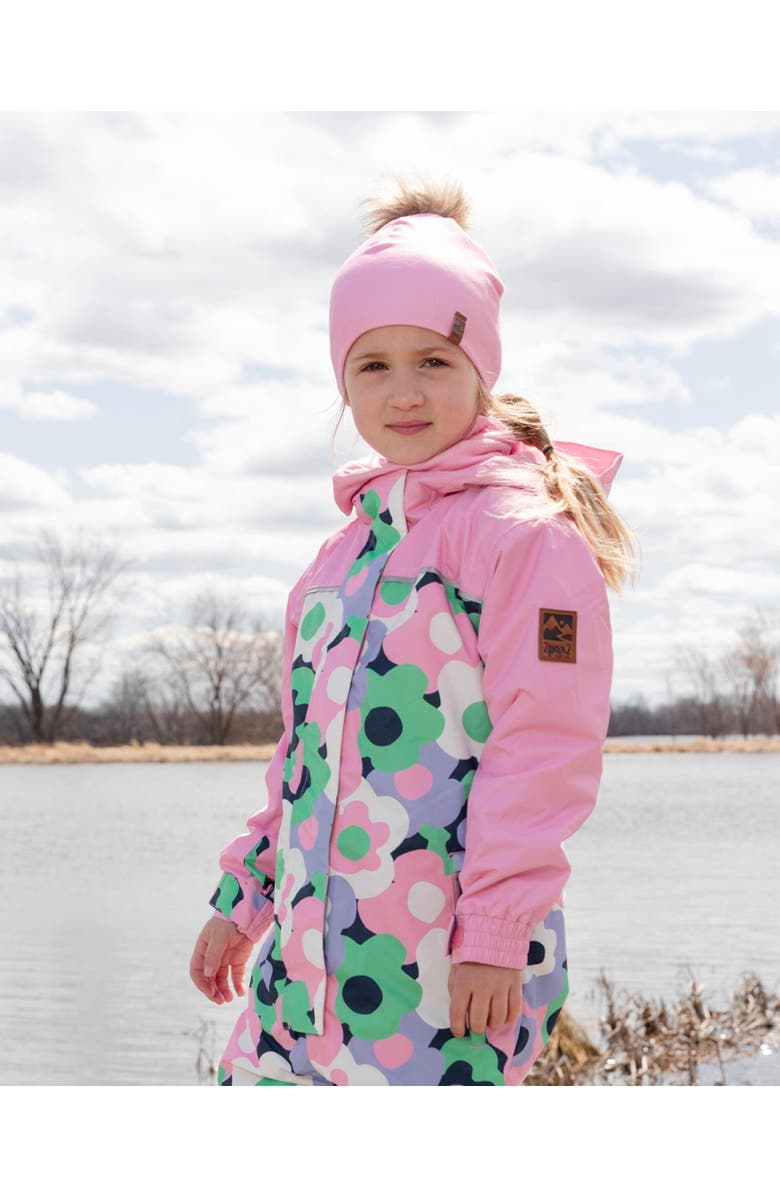 Deux par Deux Girl Stretch Jersey Neck Tube, Alternate, color, Pink