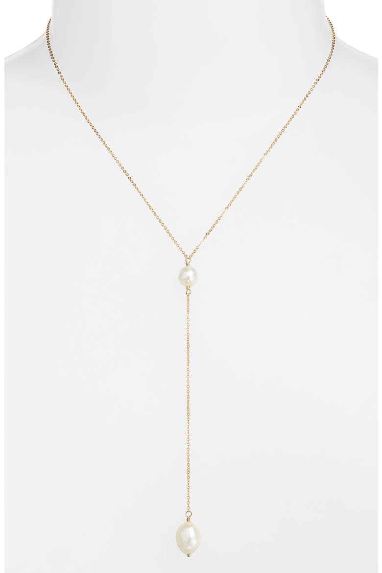 Penny Freshwater Pearl Y-Necklace, Alternate, color, GOLD