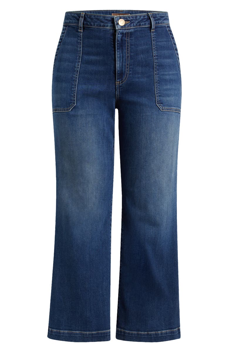 KUT from the Kloth Meg Utility Pocket High Waist Wide Leg Jeans, Alternate, color, Reflective