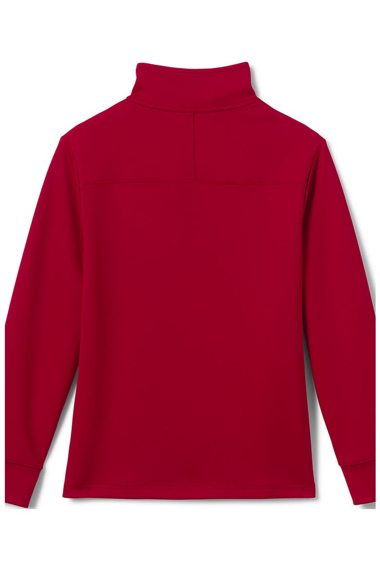 School Uniform Kids Quarter Zip Pullover, Alternate, color, Red