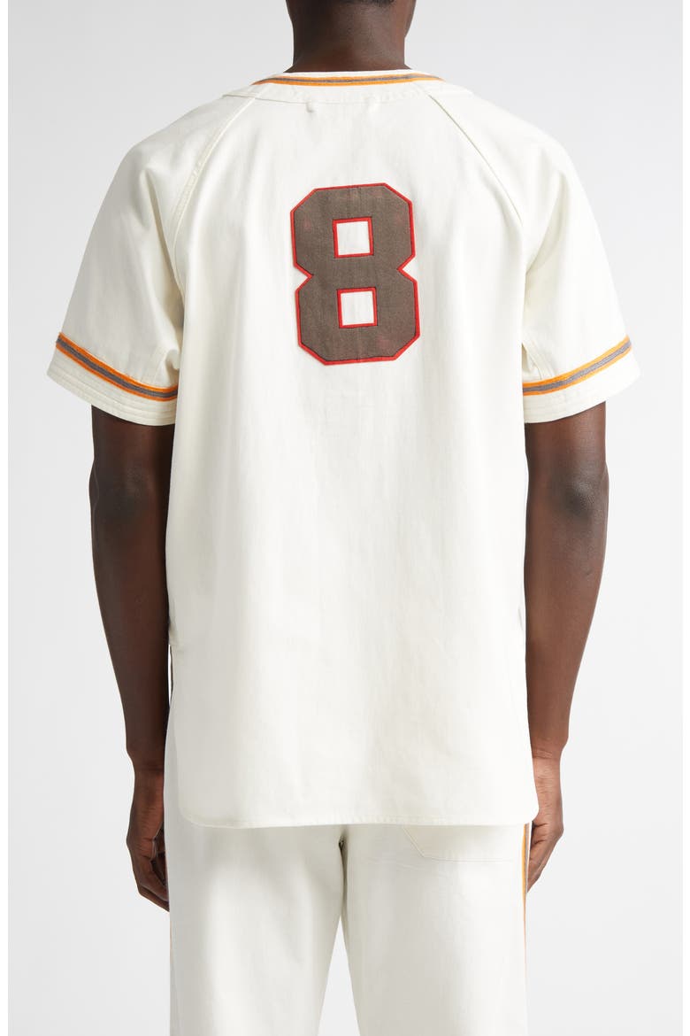 Baseball Button-Up Shirt, Alternate, color, WHITE MULTI