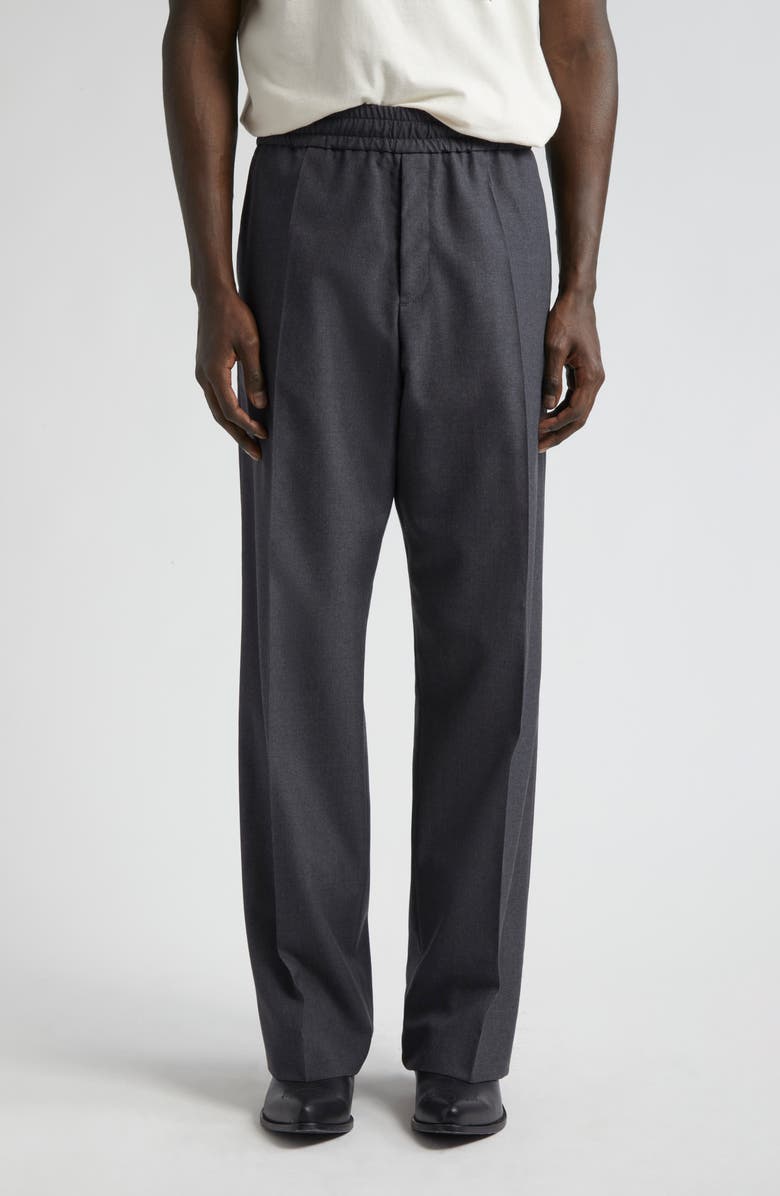 Golden Goose Lenny Wool Pants, Main, color, Antracite/ Melange