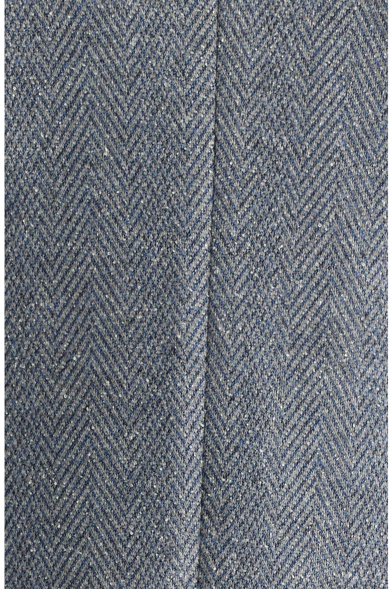 Henrik Trim Fit Grey Herringbone Knit Cotton Blend Sport Coat, Alternate, color, GREY OSCAR HERRINGBONE