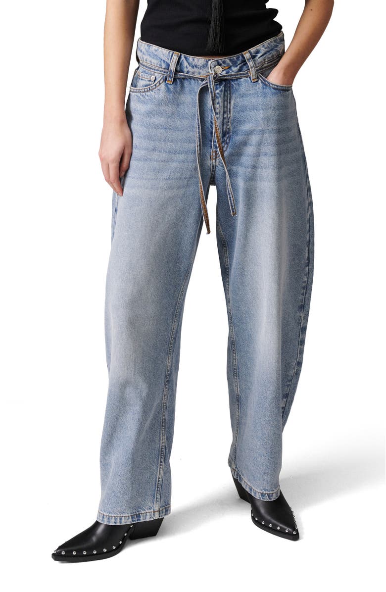 DAY Birger et Mikkelsen Blaire Barrel Leg Jeans, Alternate, color, Light Blue