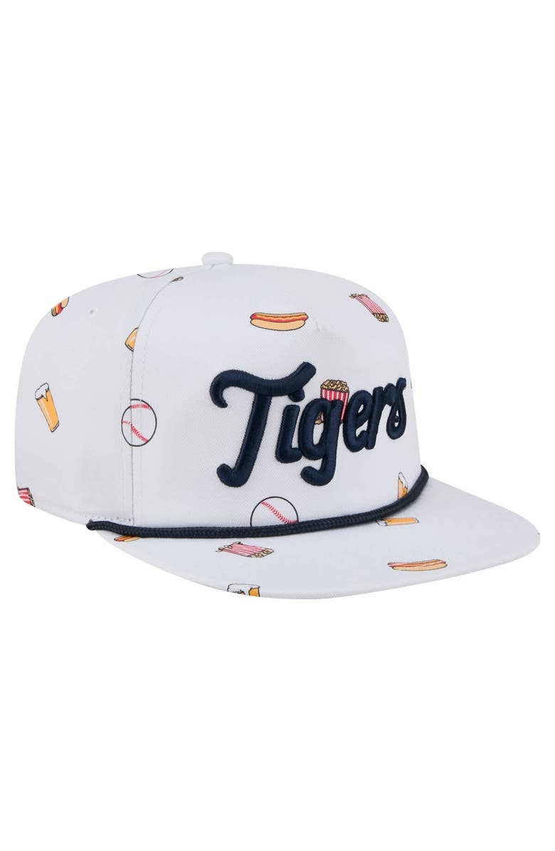 New Era Men's New Era White Detroit Tigers Team Cheer Rope 19TWENTY Adjustable Hat, Alternate, color, White