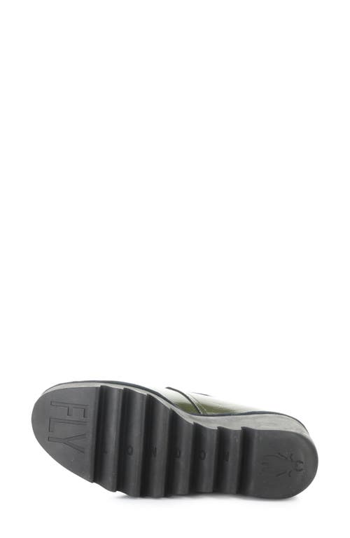 Fly London Birt Wedge Bootie In Green