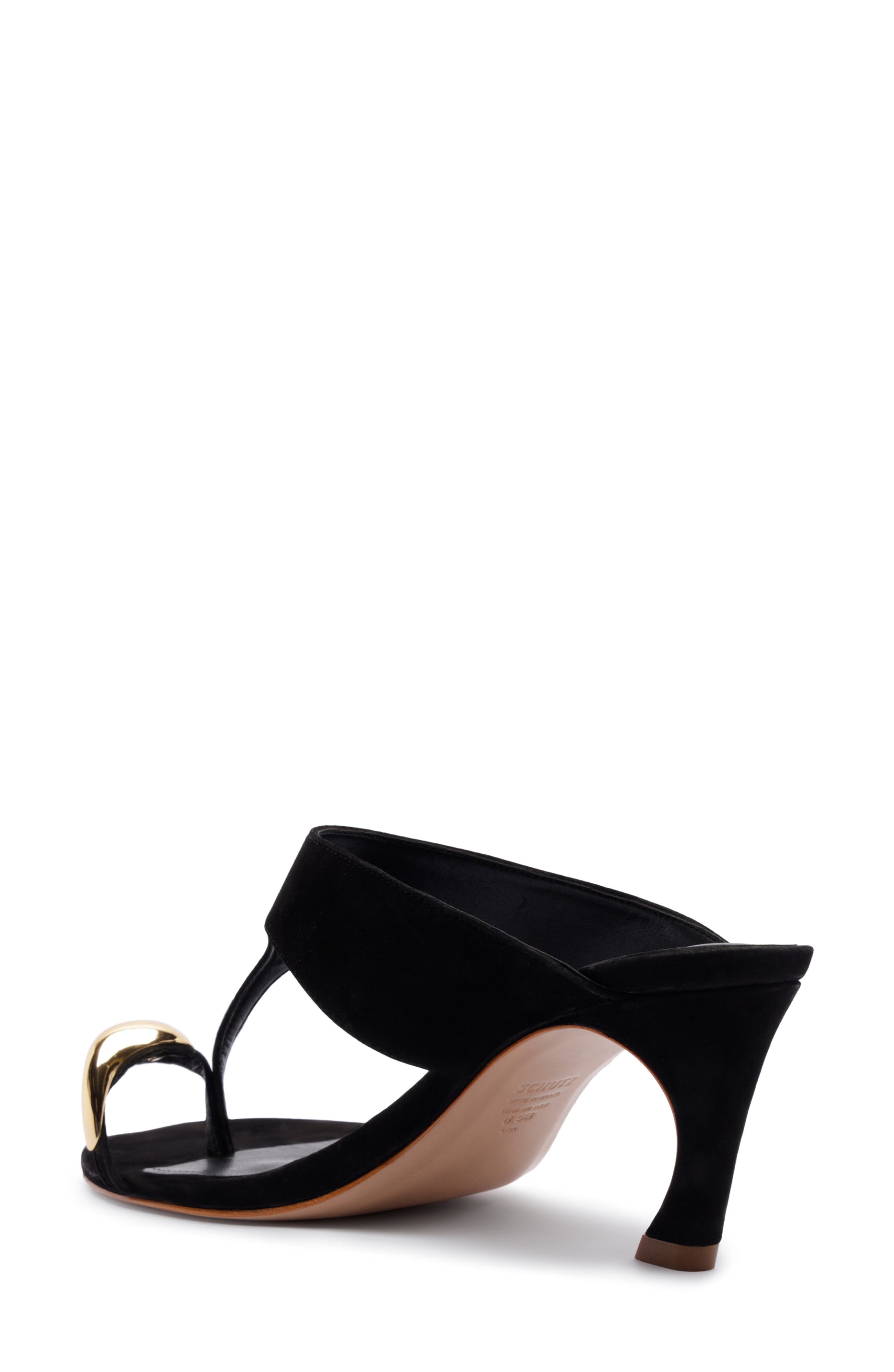 Schutz Maisie <br />Kitten Heel Slide Sandal, Alternate, color, Black