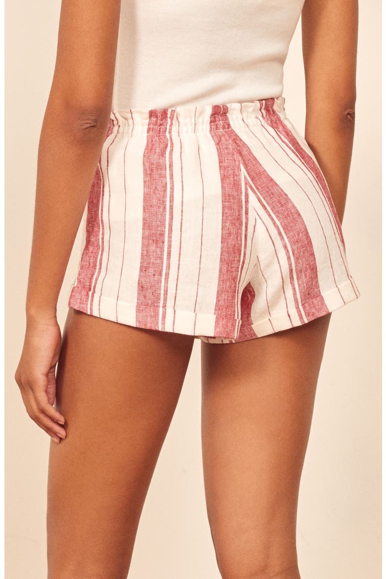 Sawyer Linen Shorts, Alternate, color, SAVANNAH STRIPE