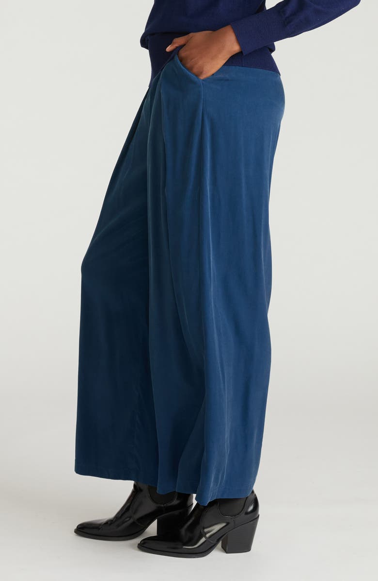 Universal Standard Cooling Cupro Wide Leg Pants, Alternate, color, Pageant Blue