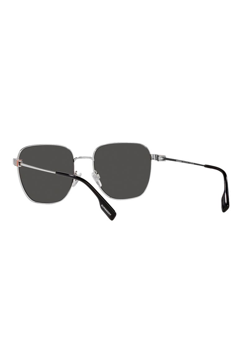 Drew 55mm Square Sunglasses, Alternate, color, SILVER