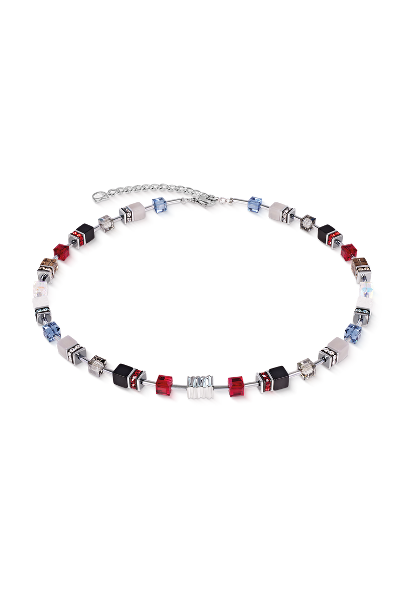 GeoCUBE® Iconic Wave Necklace Silver, Main, color, Urban Silver