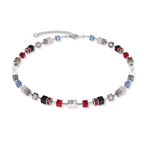 GeoCUBE® Iconic Wave Necklace Silver
