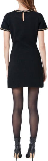 Chain Trim Sweater Minidress