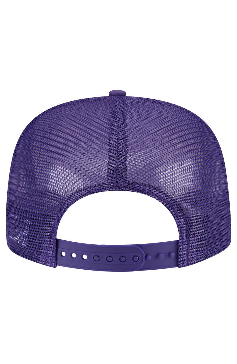 New Era Men's New Era Purple Phoenix Suns Seeing Diamonds A-Frame Trucker 9FIFTY Snapback Hat, Alternate, color, Purple