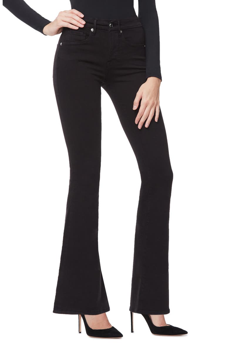 Good Flare Jeans, Alternate, color, BLACK001