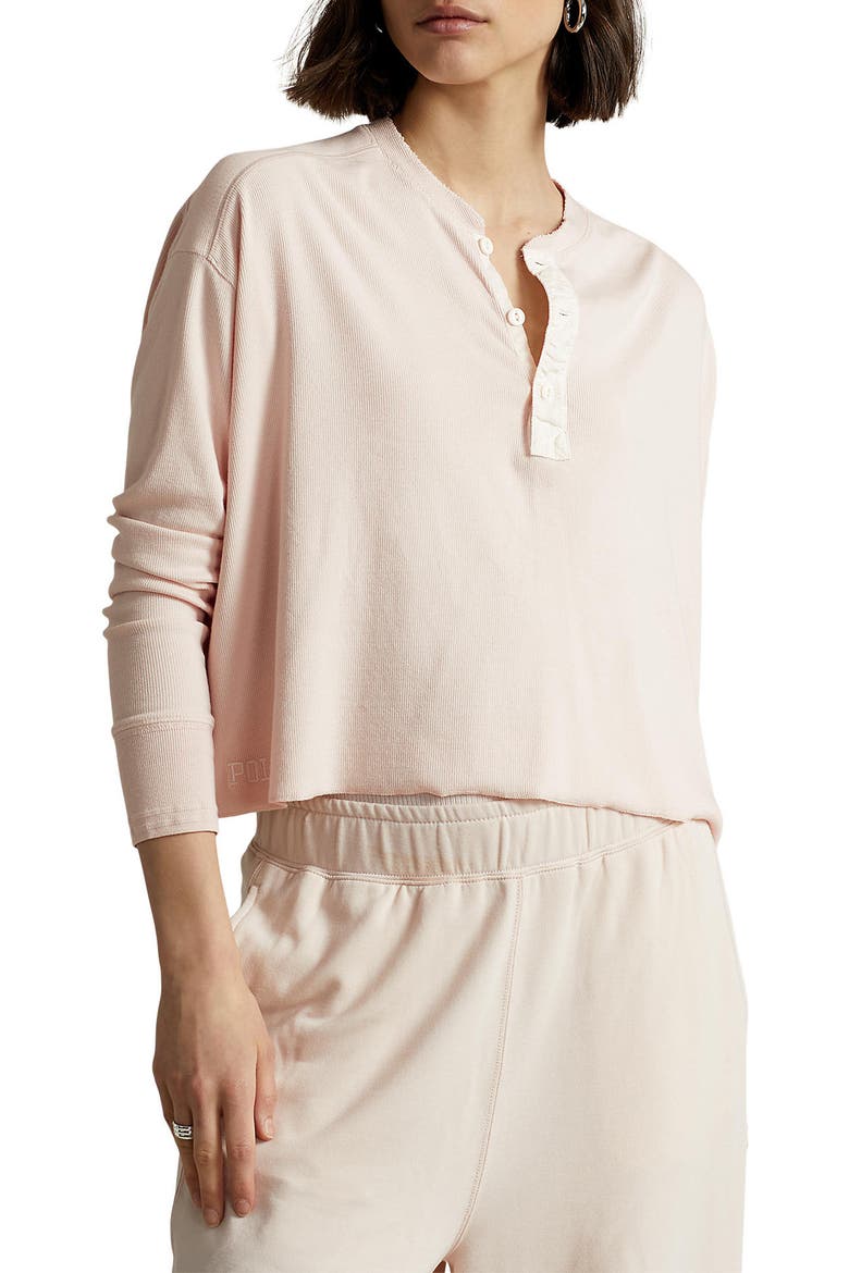 Henley T-Shirt, Main, color, ALABASTER PINK