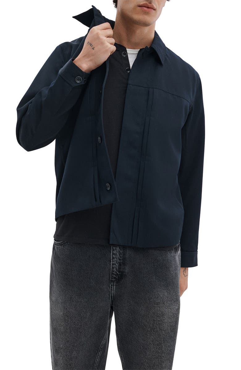 rag & bone Dwight Wool Gabardine Jacket, Main, color, Navy