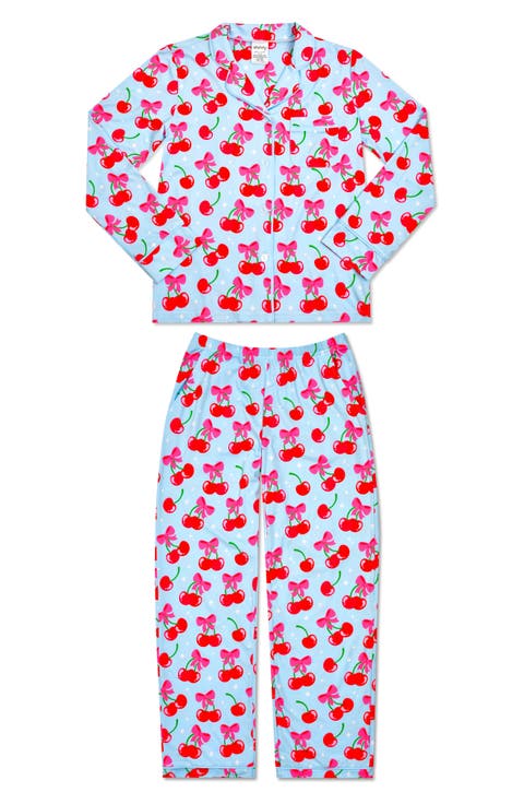 Kids' Cheerful Cherries Lounge Two-Piece Pajamas